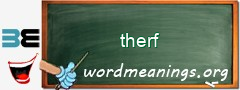 WordMeaning blackboard for therf